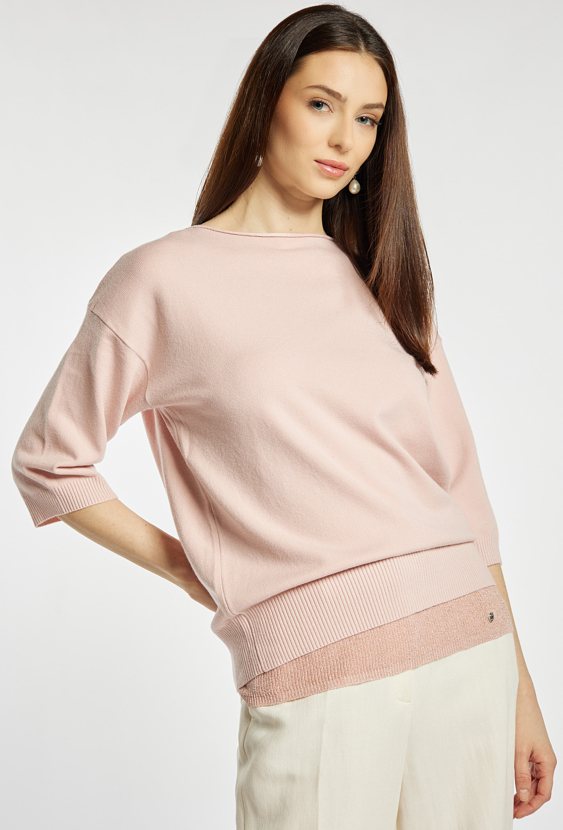 Gładki sweter damski