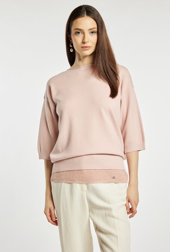 Gładki sweter damski