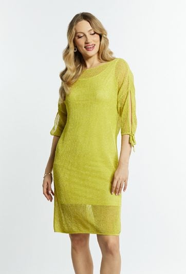 Siateczkowa sukienka damska