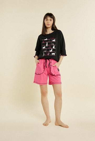 Spodenki od piżamy z kieszonkami