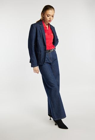 Bluzka z kołnierzem