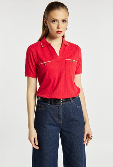 Bluzka z kołnierzem