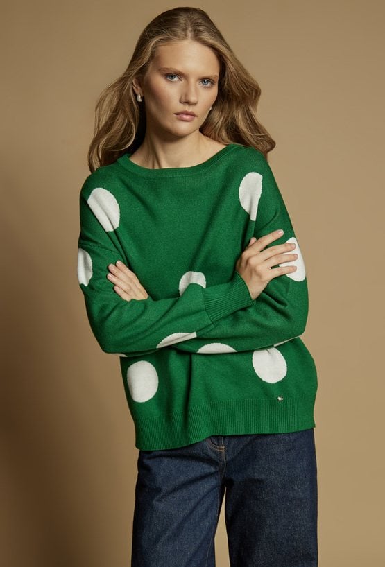 Sweter w grochy
