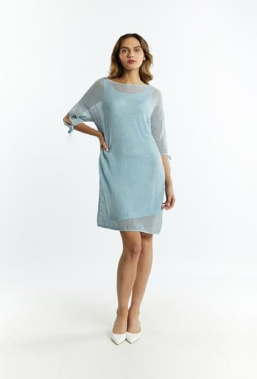 Siateczkowa sukienka damska