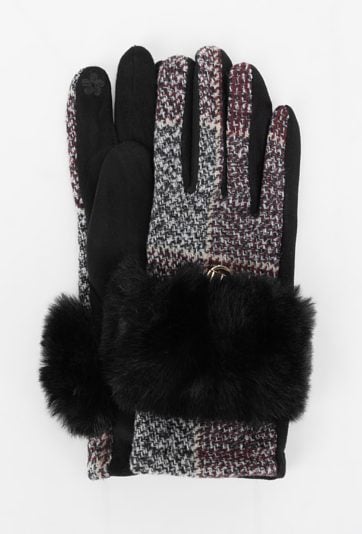 Rękawiczki damskie z wzorem