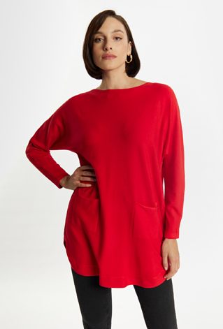 Sweter z kieszonkami