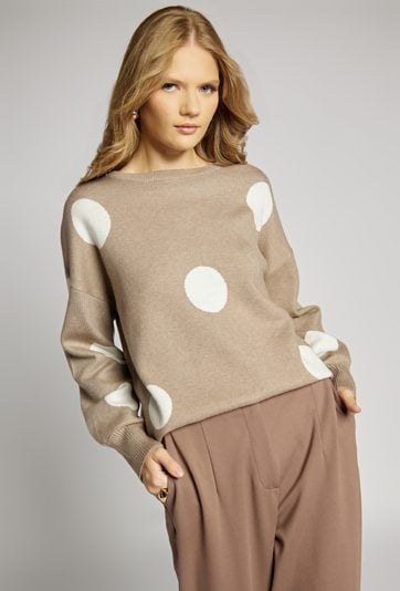 Sweter w grochy