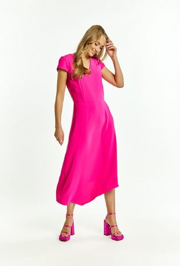 Sukienka damska z asymetrycznym dołem