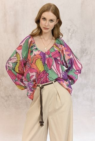 Wiskozowa bluzka w stylu boho