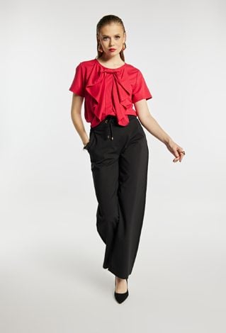 Elegancka bluzka z kokardą