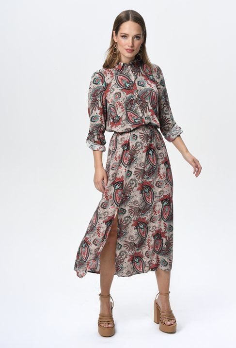 Wiskozowa spódnica w paisley