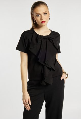 Elegancka bluzka z kokardą