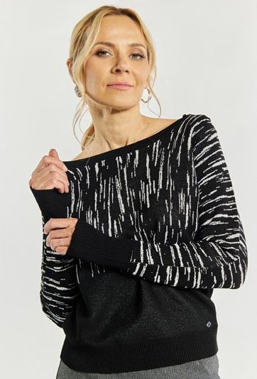 Sweter damski z wzorem