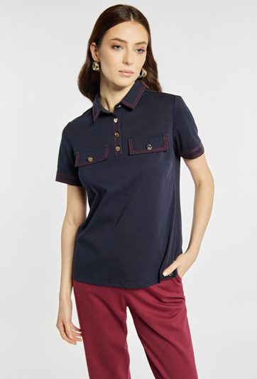 Bluzka z kołnierzem