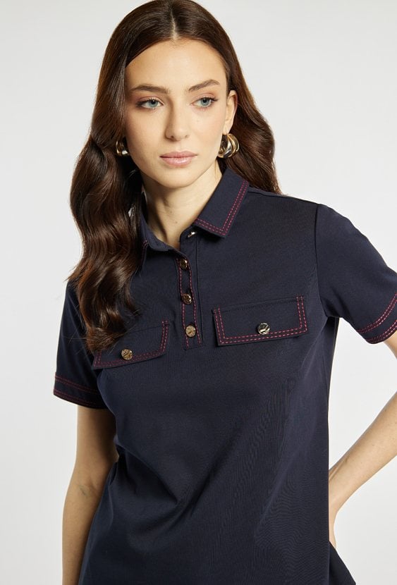 Bluzka z kołnierzem