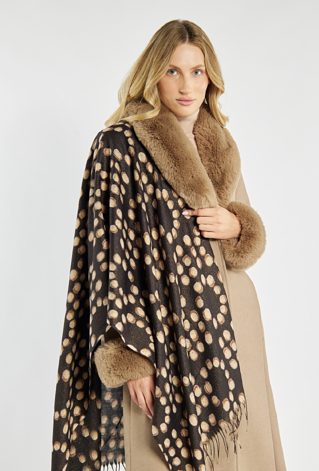 Elegancki szal w groszki