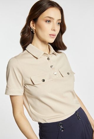 Bluzka z kołnierzem