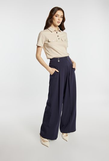 Bluzka z kołnierzem