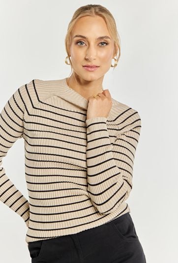 Sweter damski w paski