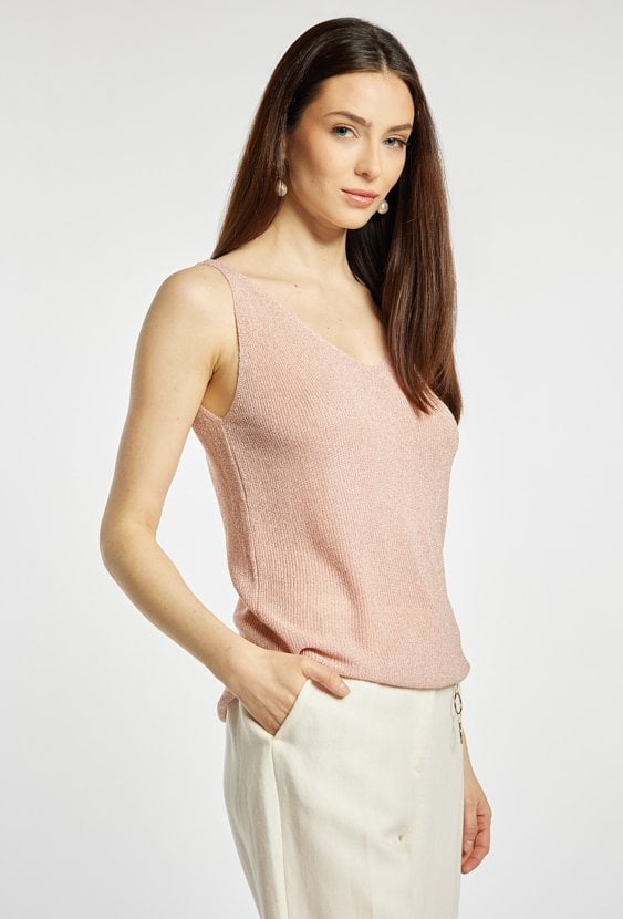 Sweterkowy top damski