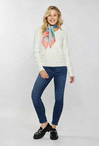 Sweter z krótkim włosiem