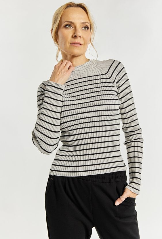 Sweter damski w paski
