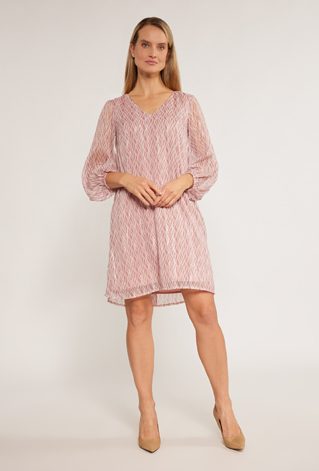 Połyskująca sukienka z wzorem