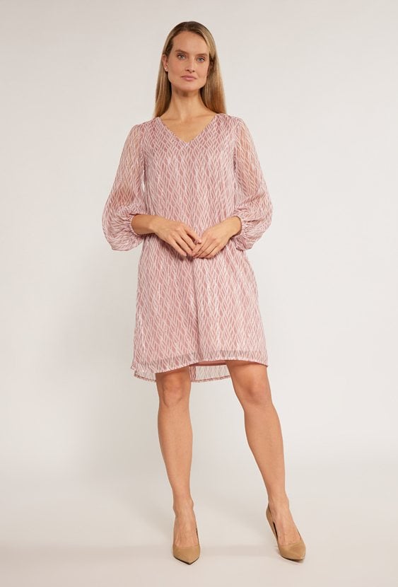 Połyskująca sukienka z wzorem