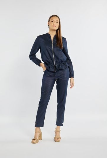 Spodnie z lnu i bawełny