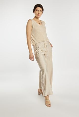 Sweterkowy top z połyskiem