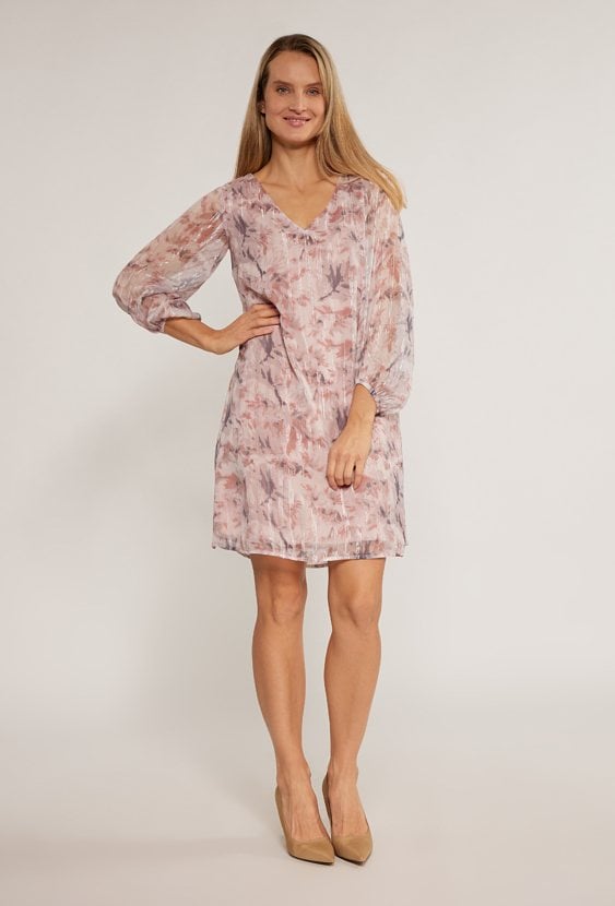 Połyskująca sukienka z wzorem