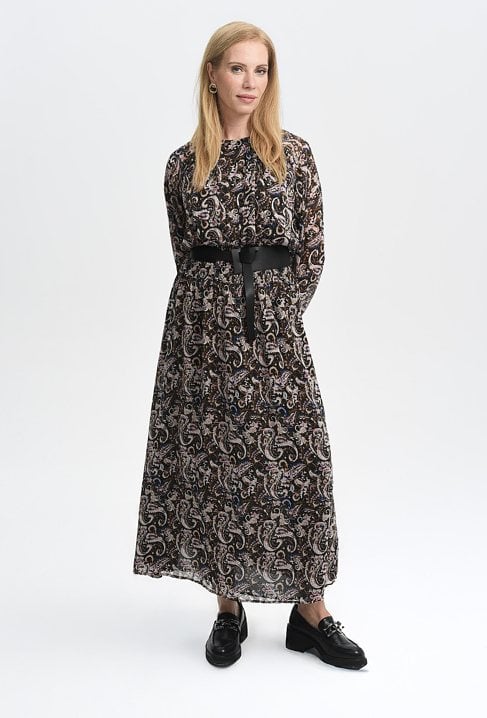 Maxi sukienka w ciekawy wzór