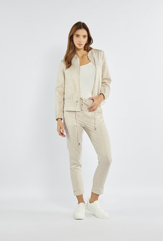 Spodnie z lnu i bawełny