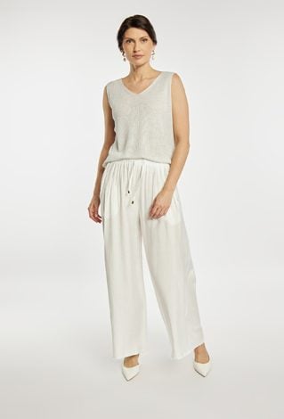 Sweterkowy top z połyskiem