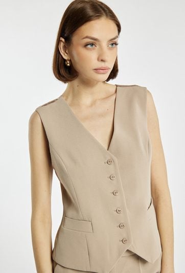 Elegancka kamizelka tkaninowa