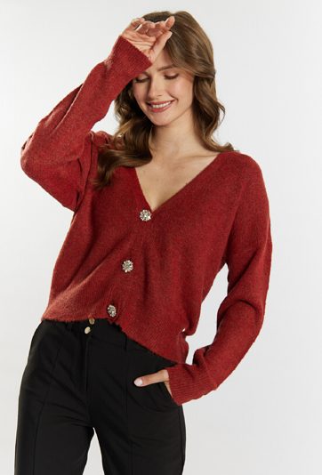 Rozpinany sweter damski