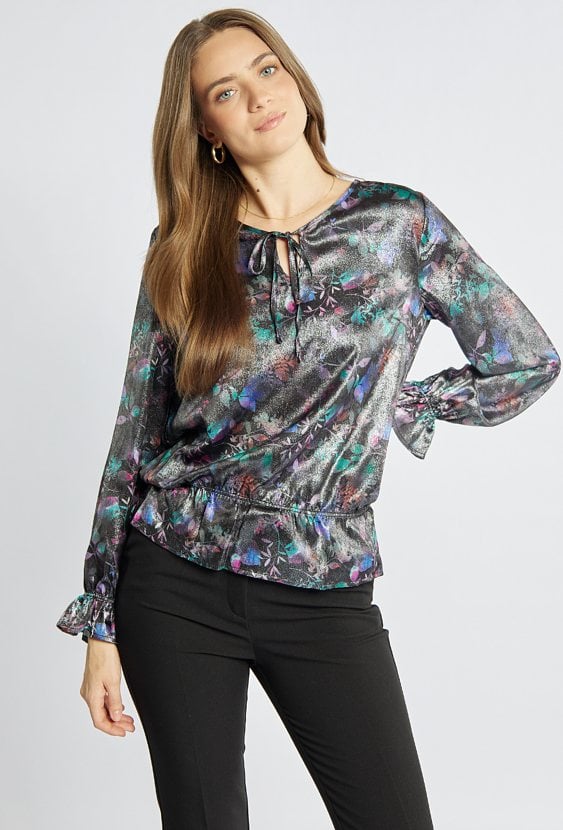 Wzorzysta bluzka damska