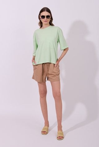 Luźny T-shirt damski