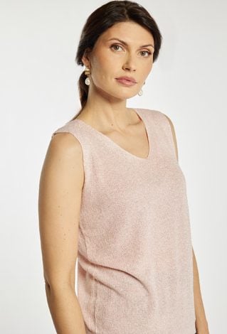 Sweterkowy top z połyskiem