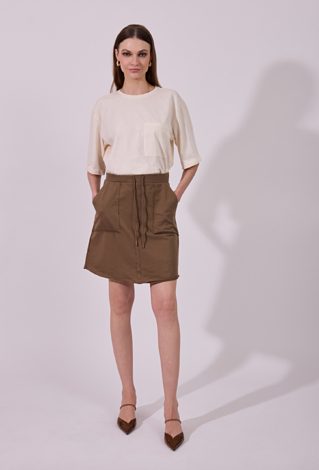 Luźny T-shirt damski