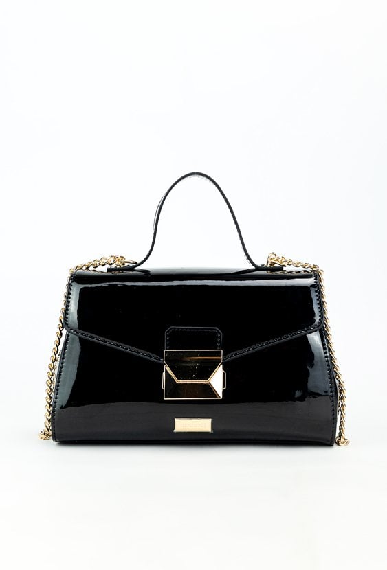 Torba damska z łańcuszkowym paskiem