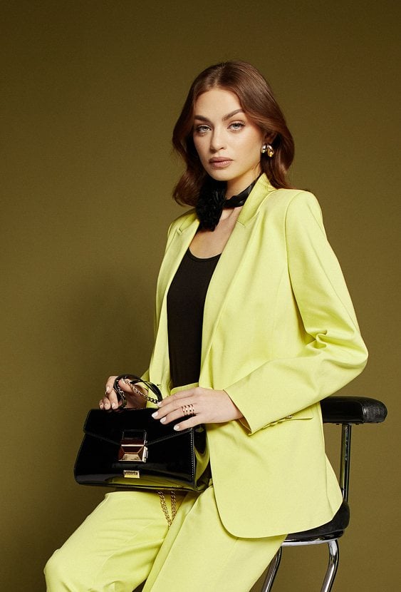 Torba damska z łańcuszkowym paskiem