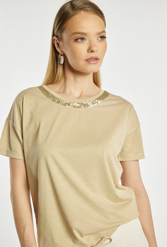 Bluzka damska z delikatnym połyskiem