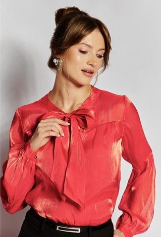 Bluzka damska z wiązaniem