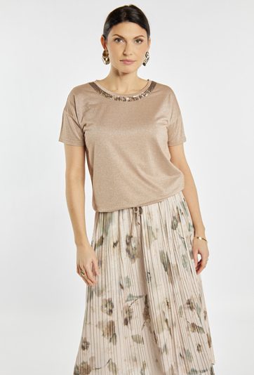 Bluzka damska z delikatnym połyskiem