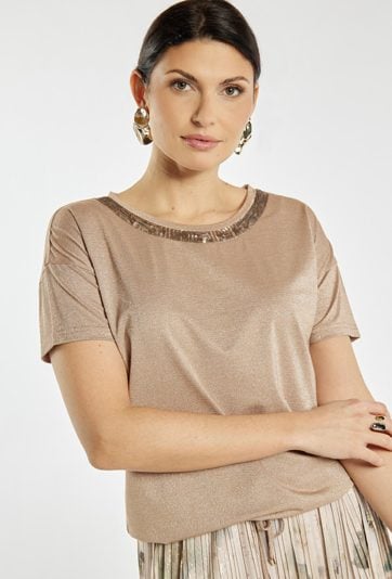 Bluzka damska z delikatnym połyskiem