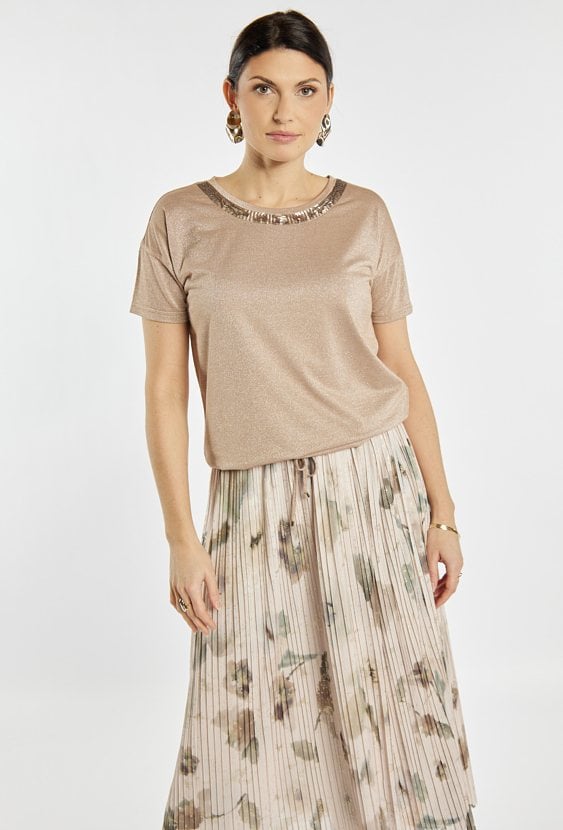 Bluzka damska z delikatnym połyskiem