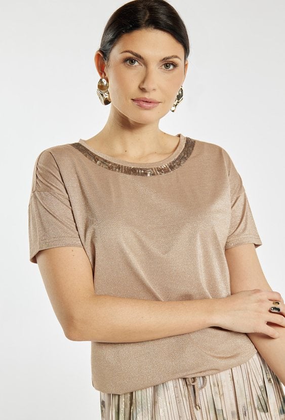 Bluzka damska z delikatnym połyskiem