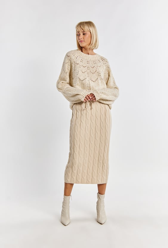 Sweter damski z połyskiem