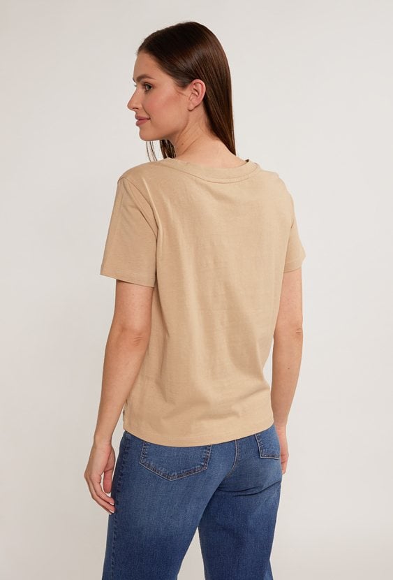 T-shirt z ozdobnym panelem